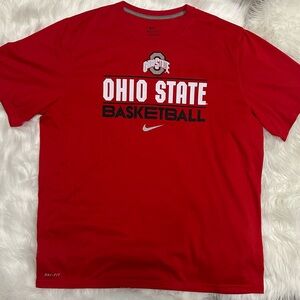 Nike Red Ohio State Basketball Graphic Tee